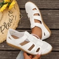 thumbnail image 2 of Wensltd Women's Sandals Closed Toe Flat Sandals With Adjustable Straps For Casual Summer And Everyday Wear, 2 of 9