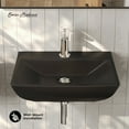 thumbnail image 2 of Sublime 18" Ceramic Wall Hung Sink in Matte Black, 2 of 9