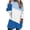 3-Blue, variant on Womens Tops Long Sleeved Round Neck Warm Pocket Printing Thick Pullover Top,Tops for Women Pink S