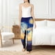 thumbnail image 4 of Balery Cat Under Starry Skies Pantalones de pijama para mujer, pijamas ultraligeros, pantalones de estar por casa-Medium, 4 of 6