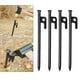 thumbnail image 3 of Paquete de 4 estacas multiusos resistentes para carpas, anclajes metálicos para toldos, piquetas para lonas 20 centímetros, 3 of 9