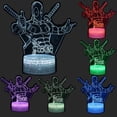 thumbnail image 3 of ATTOE 3D Illusion ATTOE Night Light Three Pattern 7 Color Change Decor Lamp Desk Table Night Light Lamp for Kids Children, 3 of 5