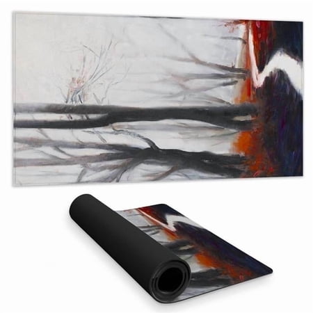 Begin Home Decor C1DM153107GL2L 16 x 32 in. Mysterious Forest with Stream Desk Mat - Landscapes Home Decor