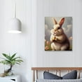 thumbnail image 3 of JRXY Bedroom Decor Wall Art Bunny and Ice Cream Picture Canvas Print Artwork Canvas Print for Wall Decor for Bathroom Aesthetic Ready to Hang for Kitchen Office 16x20 in, 3 of 4