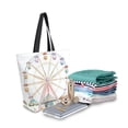 thumbnail image 2 of Large Canvas Bag 13.5x5.1x15 Inch Canvas Bag Shopping Canvas Bag Suitable For Outing Shopping Travel Out Of Large Capacity Storage Beautiful Ferris Wheel, 2 of 9