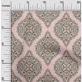thumbnail image 2 of oneOone Cotton Jersey Light Pink Fabric Asian Paisley Floral Quilting Supplies Print Sewing Fabric By The Yard 58 Inch Wide, 2 of 4
