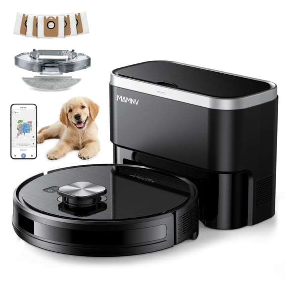 GOOVI Robot Vacuum Cleaner,2 in 1 Robot Vacumm Mop Combo, With Alexa/WiFi/App Connection,for Pet Hair, Hard Floor