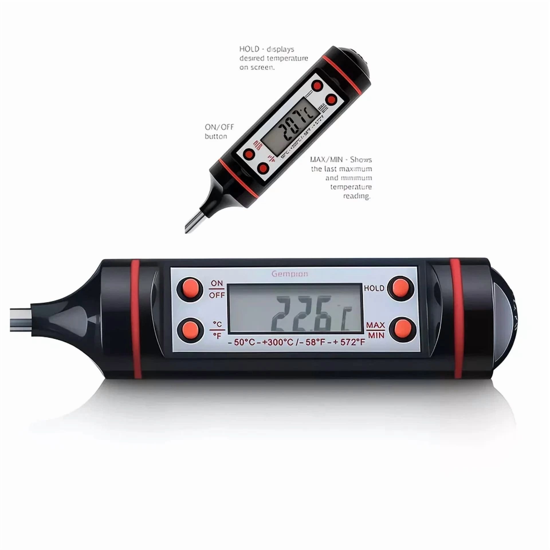 Instant Read Digital Food Thermometer Bbq Grill Smoker For Kitchen Meat Cooking