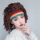thumbnail image 5 of Peluca de lana estilo hippie con rastas, accesorio para fotos, fiestas y escenarios, estilo retro, plegable y portátil, 100% lana, ideal para presentaciones en vivo.,Wsvlmg, 5 of 7