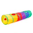 thumbnail image 3 of El solo túnel plegable del gato del animal doméstico del arco iris colorido juega el tubo que cuelga del juego de la bola Tmvgtek Para estrenar, 3 of 8