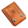 thumbnail image 2 of GOOHOCHY Cartera pequeña Cartera de cuero Patrón Hombres Cartera plegable Hombres Monedero vintage Accesorio de cartera, 2 of 7