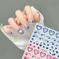 thumbnail image 3 of opvise Nail Sticker Self Adhesive Waterproof Eye-catching Love Heart Print Fingernail Sticker DIY Nail Art Gadget Birthday Gift, 3 of 8