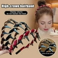 thumbnail image 2 of Dbuoem 3 Pcs Faux Pearl Headband Women Comfortable High Skull Shape Wide Hairband Retro Style Bridal Hair Accessory, 2 of 8