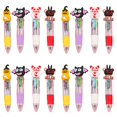 thumbnail image 2 of PPKVUFD 4Pcs Mini Multicolor Pens in One 4-in-1 Cute Pens Bulk, Ballpoint Pen for Birthdays and Parties, Fun Gifts Assorted Ink Kawaii Pen(Halloween), Color Random, 2 of 5