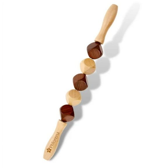 Phlorena 5 Dice Wooden Massage Roller | Best Cube Wood Therapy Tools for Relaxation