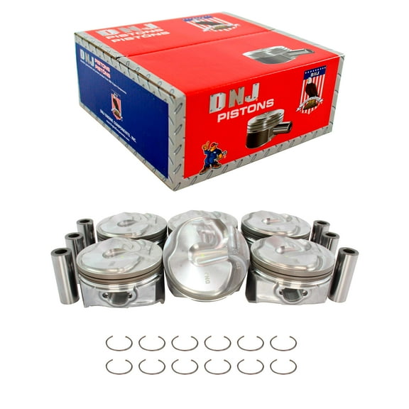 DNJ P4243 Comp. Piston Set Fits Cars & Trucks 14-17 Chevrolet GMC Sierra 1500 4.3L V6 OHV