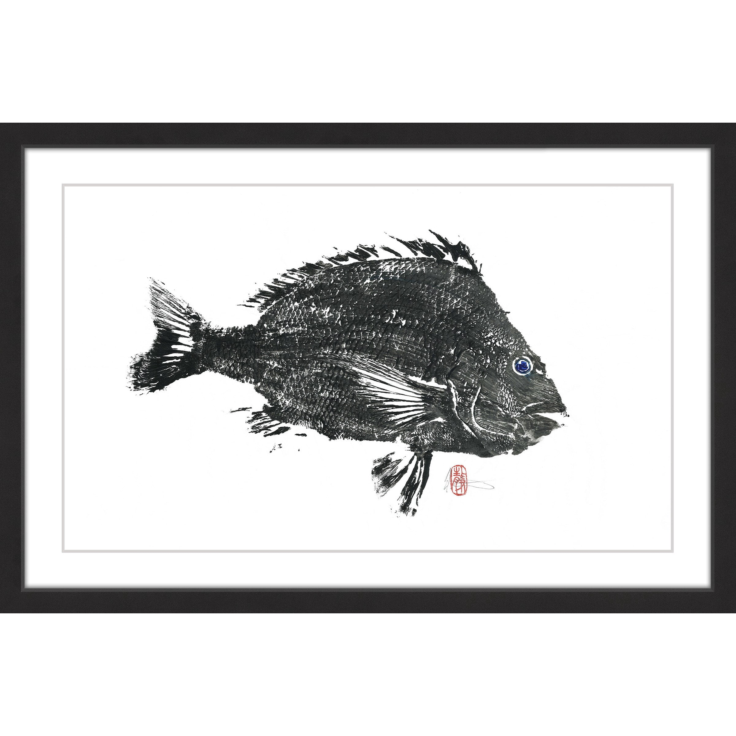 "Large Sheepshead" Framed Painting Print