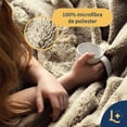 thumbnail image 3 of Cobija Cobertor Aborregado King, Frazada Ultra Suave, 100% Microfibra de Poliéster (Beige) Laila Comfort., 3 of 6