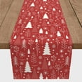 thumbnail image 3 of Creative Products Winter Tree Pattern Red 16 x 72 Poly Twill Table Runner, 3 of 3