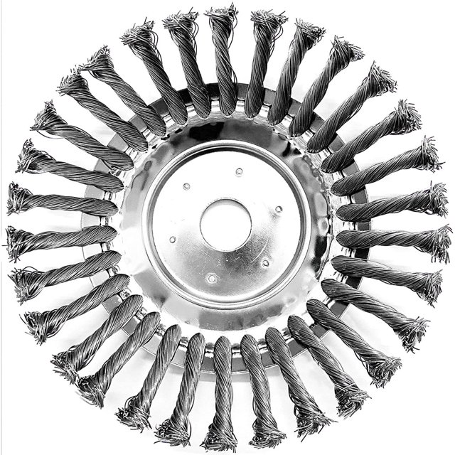 Cabezal de cepillo para deshierbe de jardín, cabezal de alambre universal para cortacésped, mantenimiento de juegos infantiles y reemplazo de cabezal de corte incorrecto, 8 pulgadas