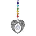 thumbnail image 1 of Atrapasueños con alas de ángel, colgante de arcoíris para decoración del hogar y la oficina, bola de cristal que adorna espacios interiores, artesanía para salas de meditación y yoga, 1 of 5