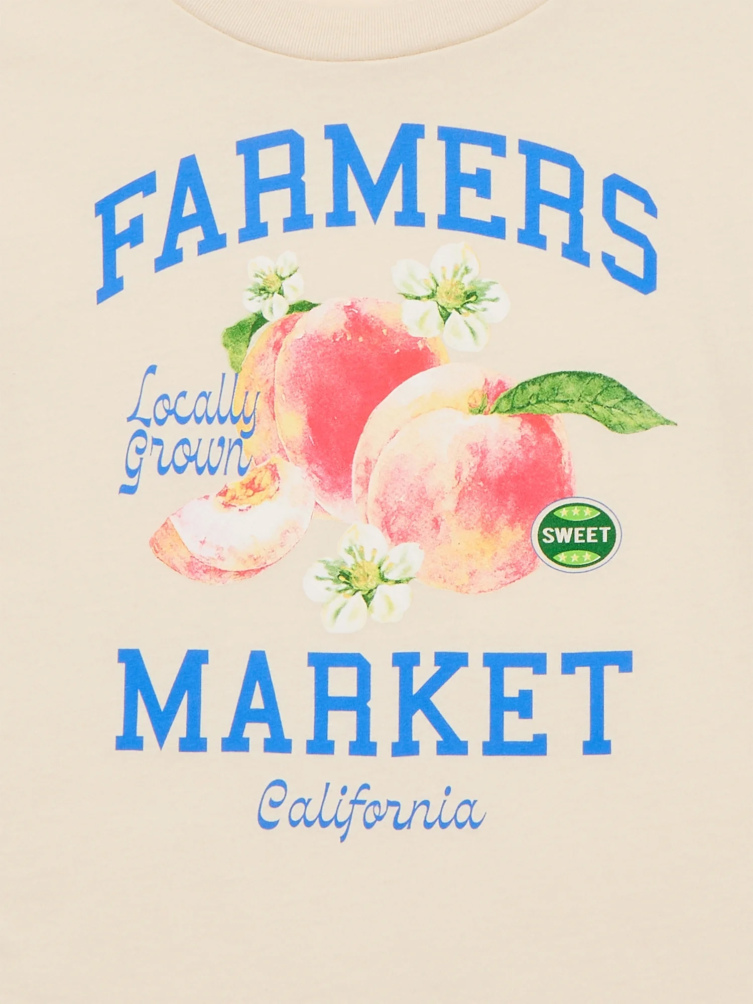 Wonder Nation Girls Farmers Market Long Sleeve Graphic Tee, Sizes 4-16 & Plus