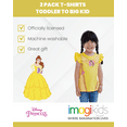 thumbnail image 4 of Disney Princess Belle 2 Pack T-Shirts Toddler to Big Kid, 4 of 5