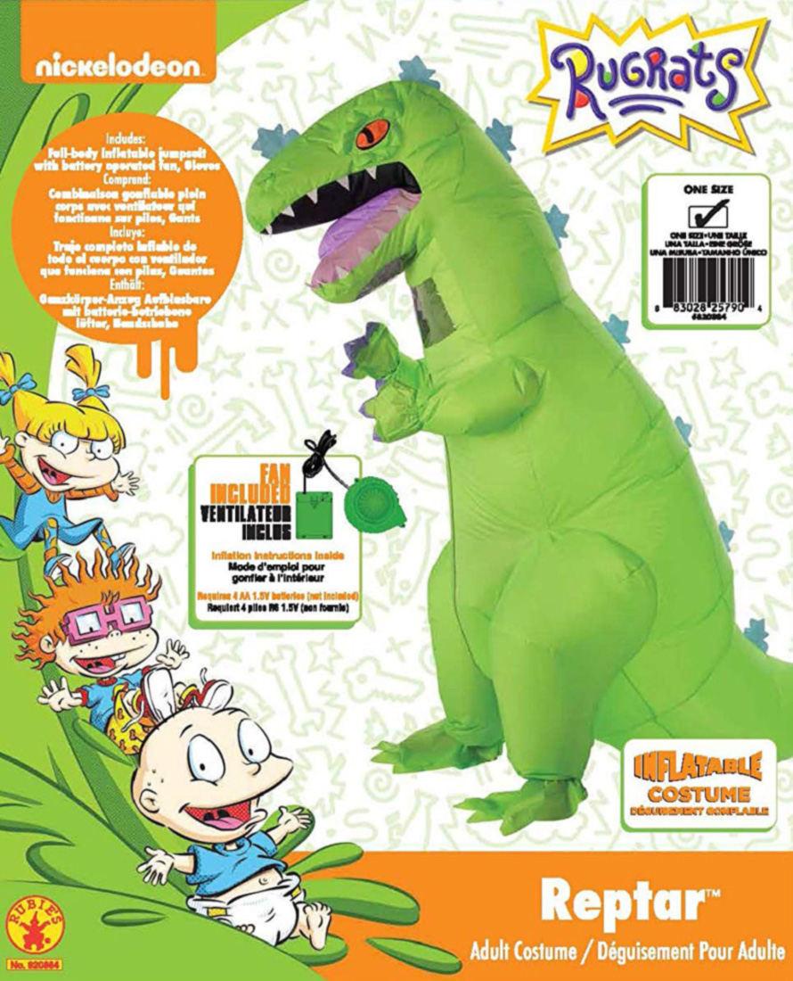 Rugrats Adult Inflatable Reptar Costume - image 2 of 2