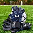 thumbnail image 3 of Renegade GK Eclipse Helix Professional Goalie Gloves | 4mm EXT Contact Grip & Breathaprene | Black & White Soccer Goalkeeper Gloves (Size 8, Youth-Adult, Negative Cut, Level 5), 3 of 5