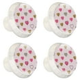 thumbnail image 2 of 4 Pcs Golden Grey Love Heart Knobs for Kitchen Cabinet Cupboard Dresser Bookcase Drawer Pulls Handles Round Home Decor, 2 of 8