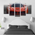 thumbnail image 3 of Cuadro Decorativo Auto Ferrari Deportivo Rojo Juego De 5 Piezas 150x80cm Ideal Para Sala Oficina Taller Decoración Moderna, 3 of 5