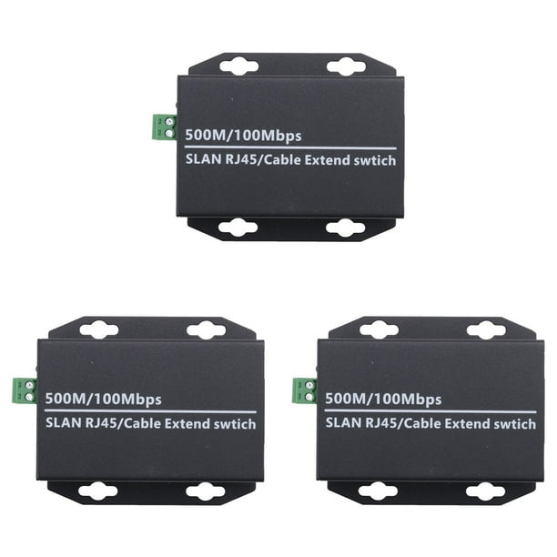 3 Uds. Extensor IP Ethernet Sobre Kit de Red Coaxial HD Extensor de TransmisióN de Cable Coaxial EoC para CáMaras CCTV de Seguridad (A)