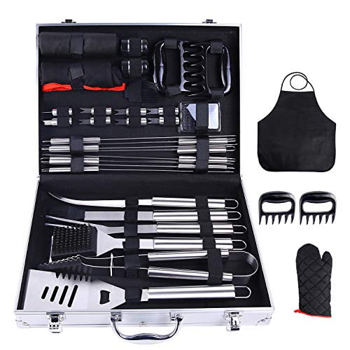 Grilling Accessories BBQ Tools Set 21 PCS Stainless Steel Grill Kit 