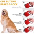 thumbnail image 4 of Retractable Dog Leash with Dispenser and Poop Bags, 16 ft Pet Walking Leash, Anti-Slip Handle, Tangle Free, Reflective Nylon Tape (M, Red), 4 of 4