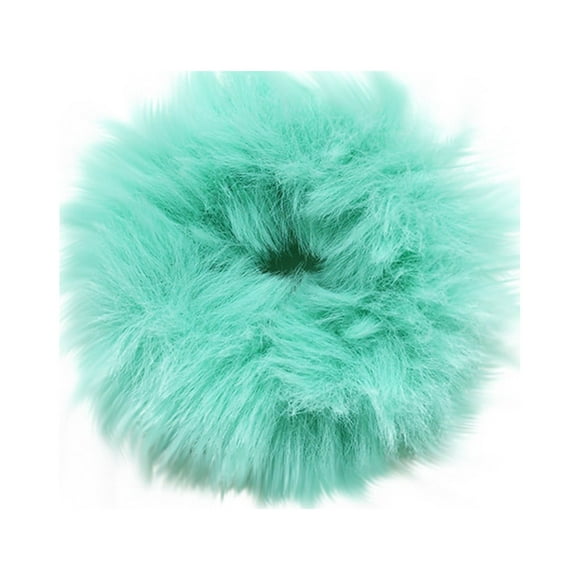 Women Fashion Hairy Curly Hair, Lovely Hair Band, Leather Band Girl, Color Hairy Candy Hair Circle, Elastic Hair Band, Bun, Horsetail Clip Girl, Women's Hair Accessories