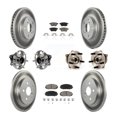 thumbnail image 1 of Transit Auto Front Rear Hub Bearings Assembly Coated Disc Brake Rotors and Ceramic Pads Kit (10Pc) for Car Toyota Prius Plug-In - Left Right Side (Driver Passenger) KBB-120885, 1 of 11
