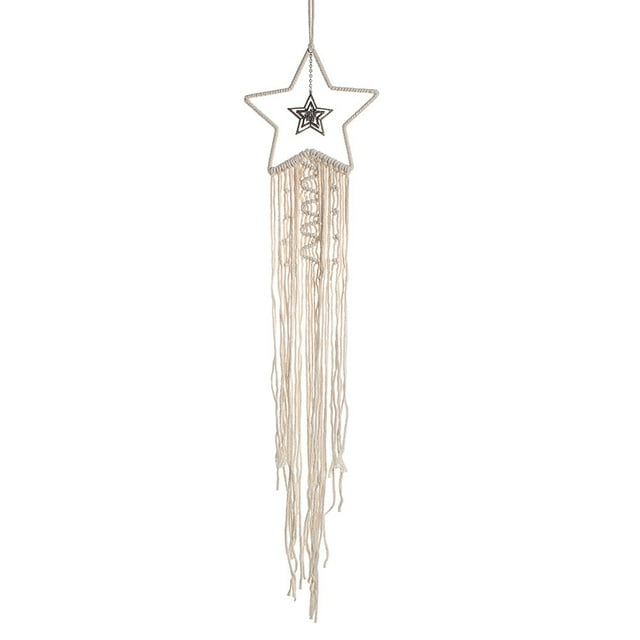 Boho Room Decor with Moon Macrame Wall Pediments - Perfect Gifts for Mom, Women, Girls & Teens!