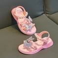 thumbnail image 2 of Sandals for Girls, Soft Sole Beach Shoes, Bow Princess Design for Summer, 2 of 5