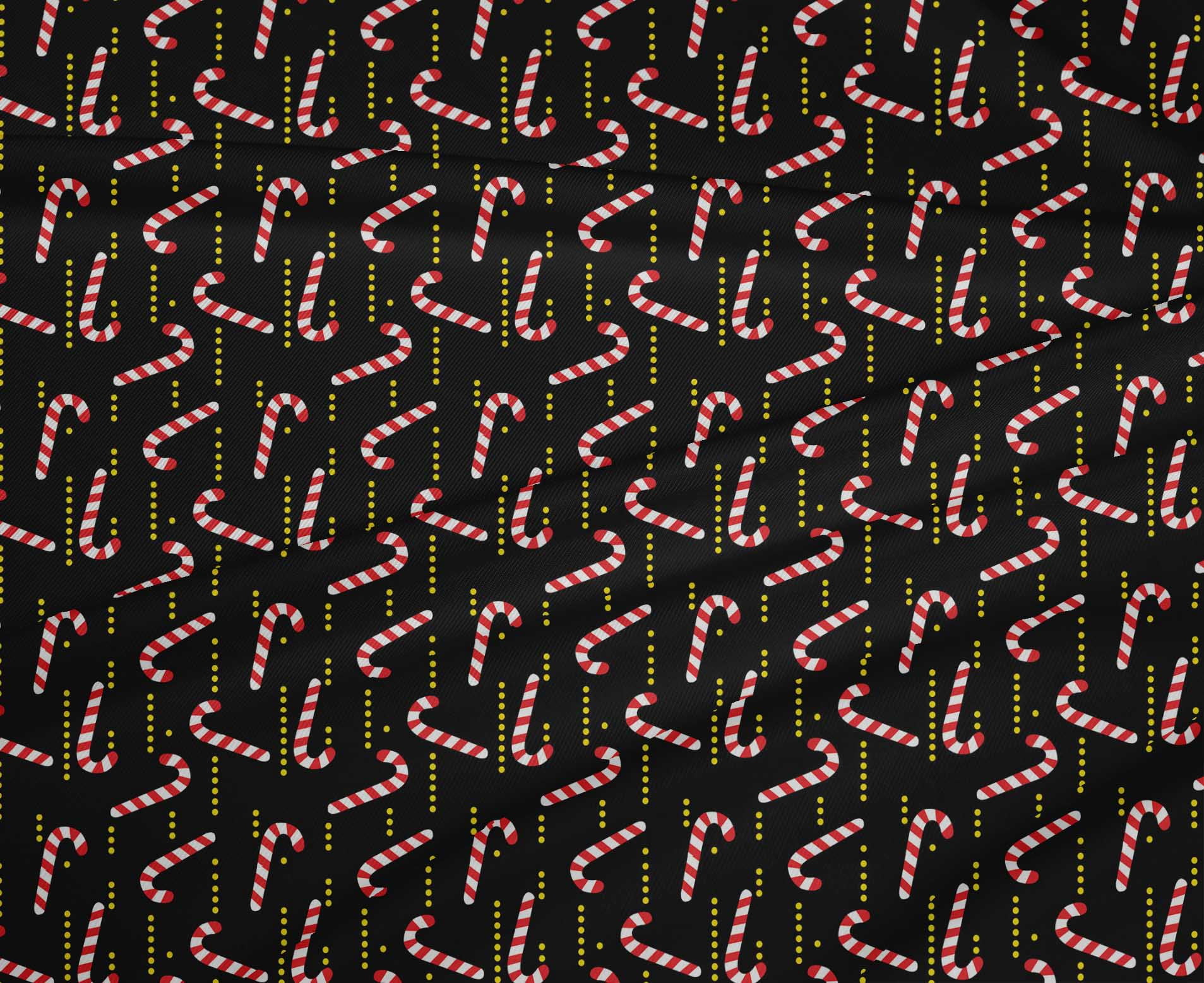 oneOone Polyester Spandex Black Fabric Merry Christmas Sewing Craft Projects Fabric Prints By Yard 56 Inch Wide-SN0