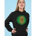 thumbnail image 2 of Owl Colorful Mandala Hoodie Women -Image by Shutterstock, Female XX-Large, 2 of 4