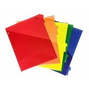 Pen+Gear 5 Tab Write on Dividers with Pockets Letter Assorted Color
