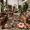 Brown, variant on VALOMENE Leopard Area Rugs for Living Room 4' x 4.6', Machine Washable Non‑Slip Cheetah Floral Rugs, Bohemian Hibiscus Palm Leaf Cowhide Shaped Carpet, Dining Room, Playroom, Home Decor (Brown)