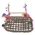 thumbnail image 5 of Colorful Double Layer Parrot Hammock Swing with Climbing Vine Ball Bird Bed for Cage – Safe, Interactive, Stimulates Curiosity and Play for Small, 5 of 5