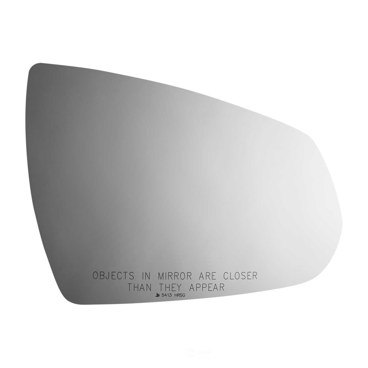 Burco Side View Mirror Replacement Glass with Motor Mount Plate - Clear Glass - 5413HRSG