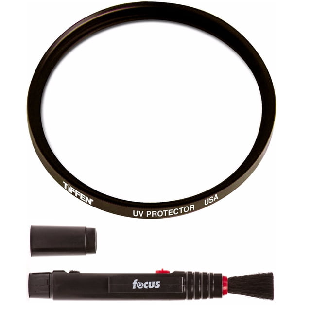 Filtro de lente Tiffen UV Protector de 82 mm con bolígrafo de limpieza