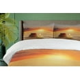 thumbnail image 3 of Ambesonne Boho Duvet Cover Set, Yoga Candle, 2-Calking, Orange Sand Brown, 3 of 6