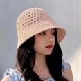thumbnail image 3 of Outdoor Hat Woven Foldable All Match Soft Breathable Daily Wear Polyester Big Brim Sunscreen Hat Summer Accessories, 3 of 10