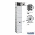thumbnail image 2 of 12" Wide Eight Tier Plastic Locker - 1 Wide - 6 Feet High - 18 Inches Deep - Gray - Unassembled, 2 of 3