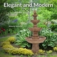thumbnail image 4 of Sunnydaze Pineapple Traditional Earth Resin 4-Tier Outdoor Water Fountain, 4 of 15
