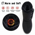 thumbnail image 4 of Qaltryn Mid Calf Toggle Snow Boots for Women Faux Fur Trim Lined Non Slip Warm Winter Casual Boots for Outdoor，Daily Wear, 4 of 9
